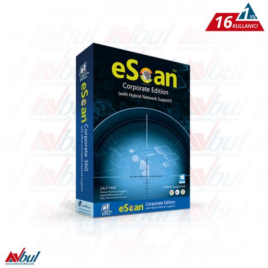 eScan Corporate Edition 16 Kullanıcı 1 Yıl Satın Al